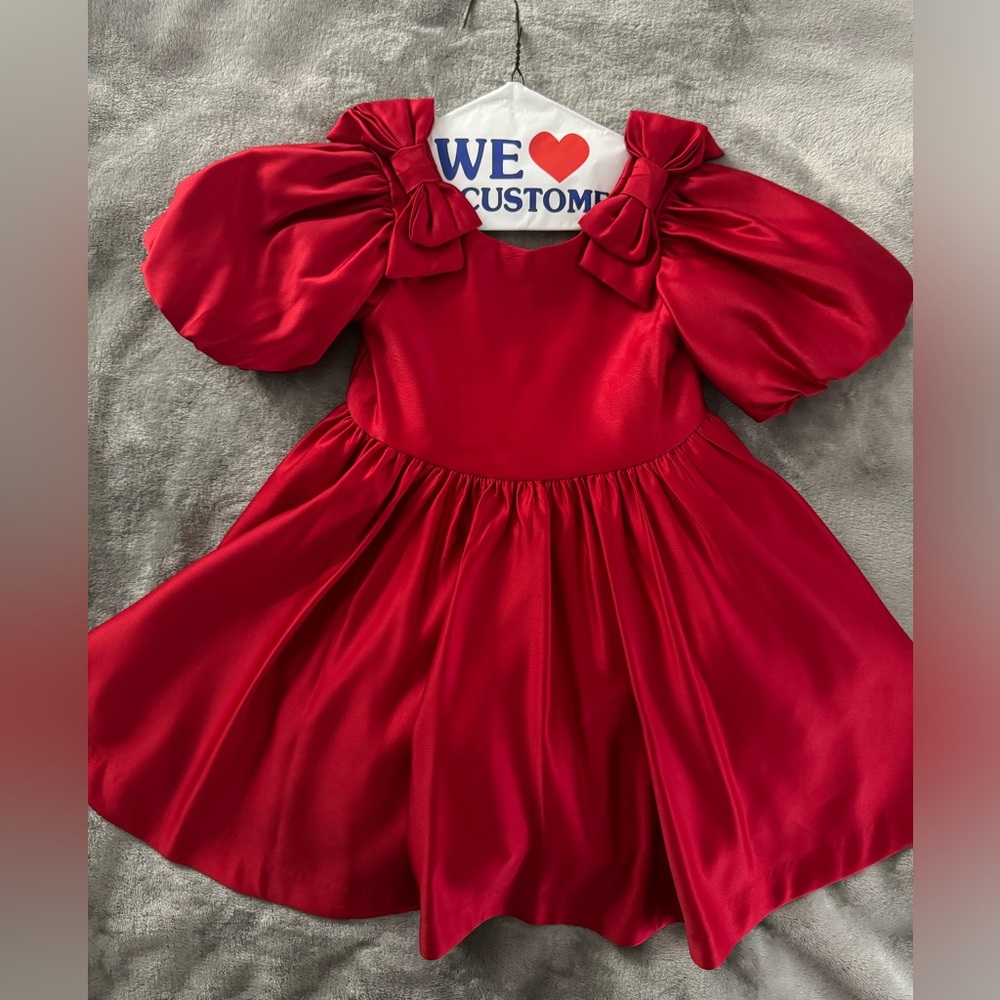 Janie and jack girl red dress